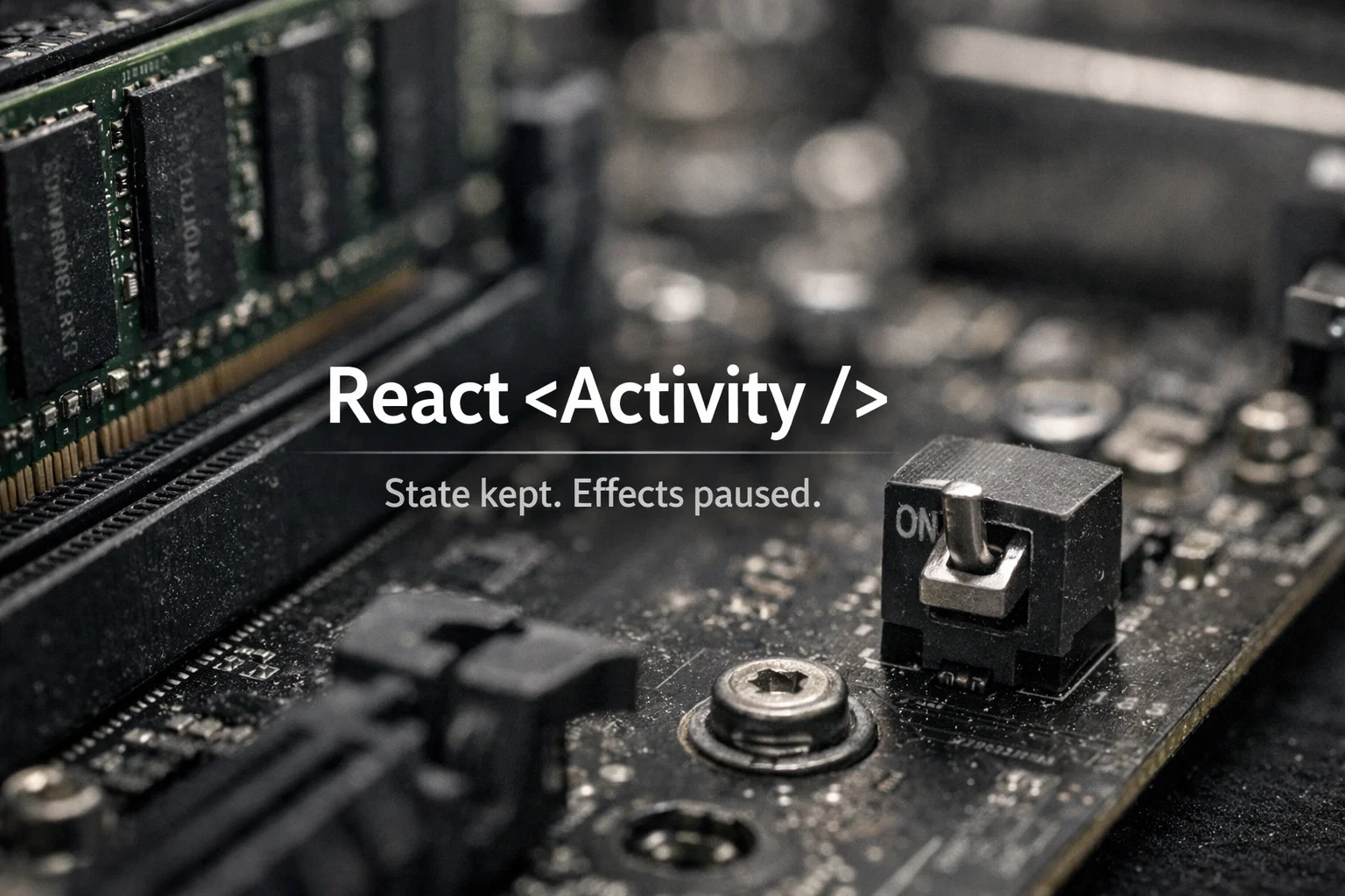 React <Activity /> deep dive: stato preservato, Effects in pausa, render in background — pattern pratici, edge case reali e checklist di rollout
